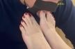 品尝最近很火的车厘子色御姐39码美足